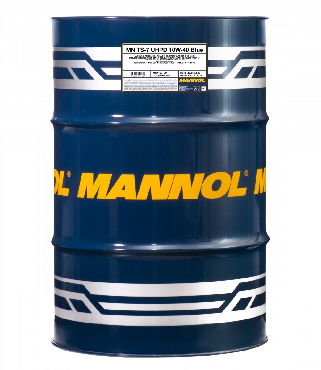 Олива моторна MANNOL TS-7 UHPD 10W-40 Blue